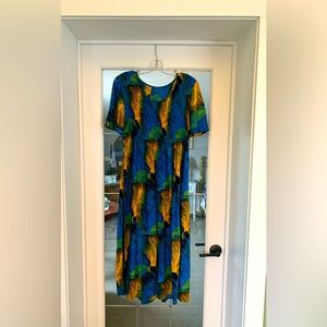 🦚Peacock Sun Dress XL